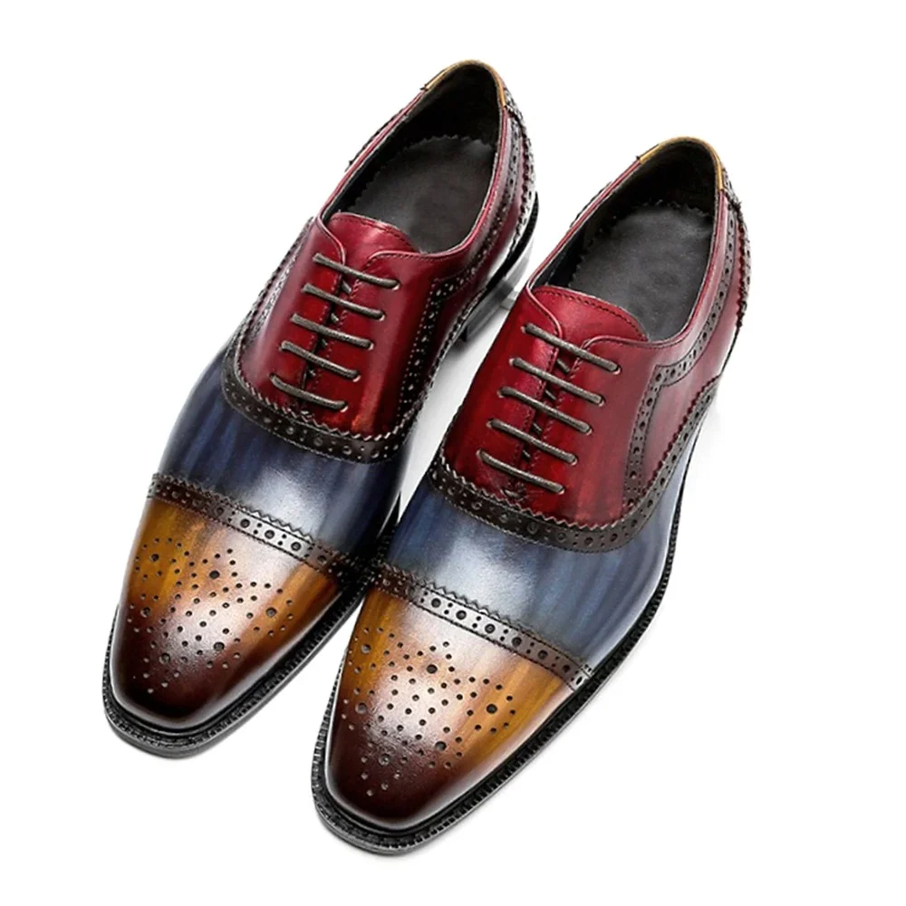 Genuine Leather Oxford Formal