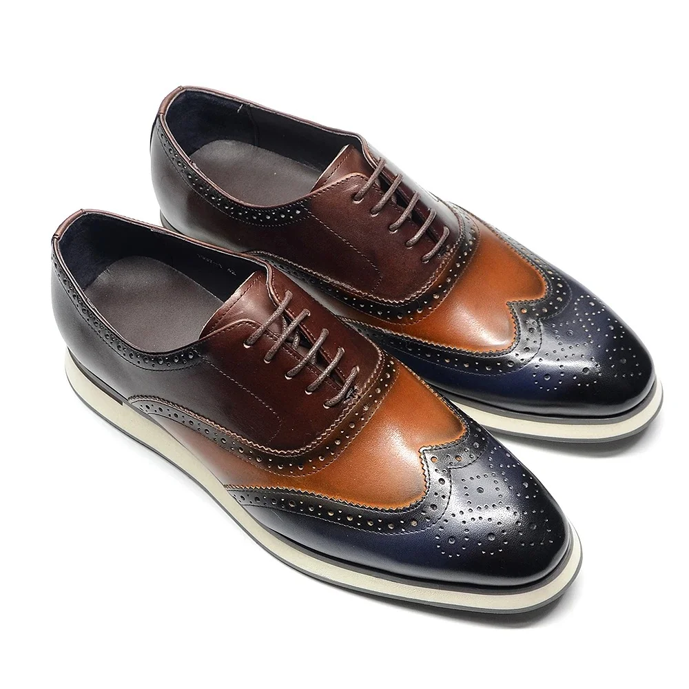 Grain Cowhide Brogue Oxfords